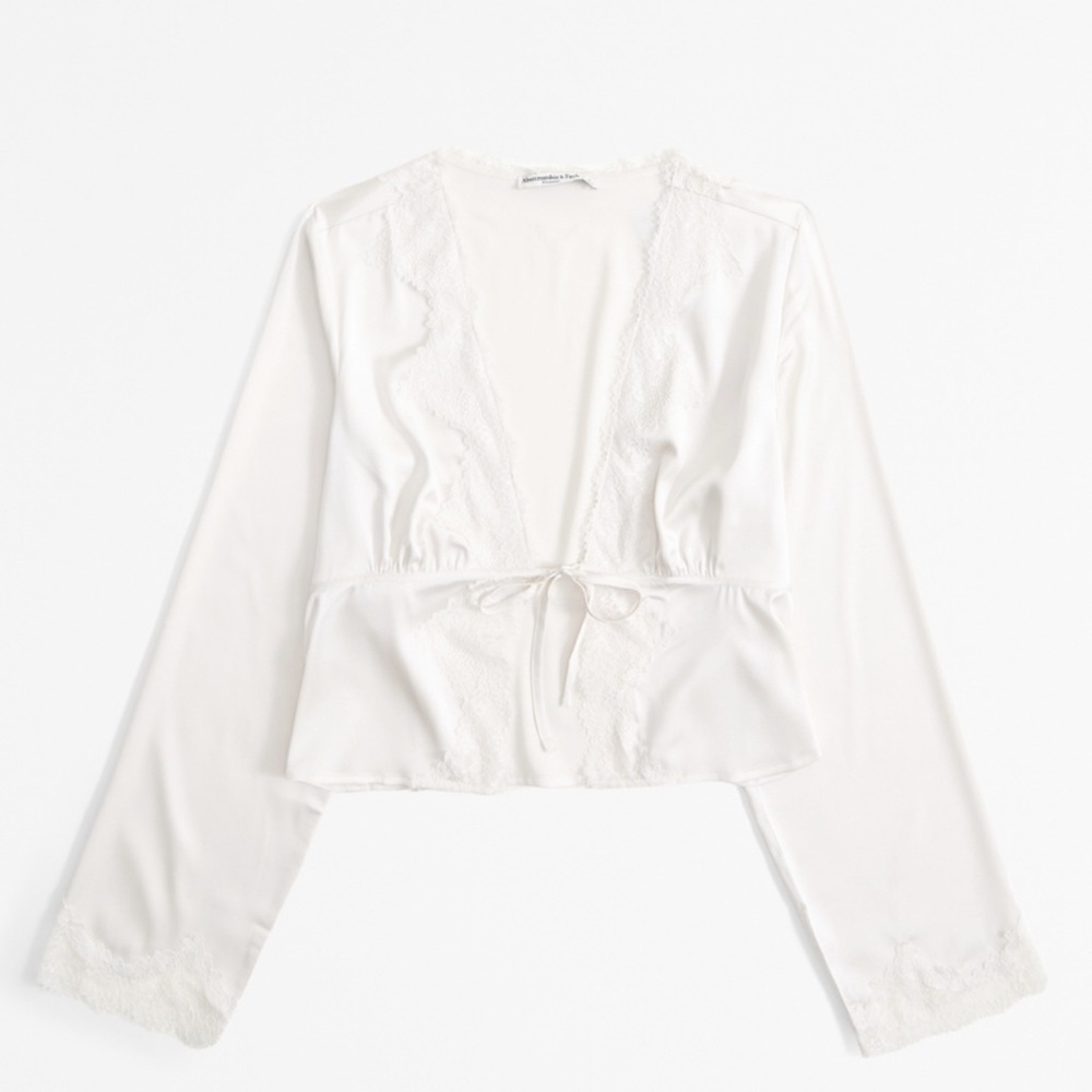 Lace and Satin Sleep Top